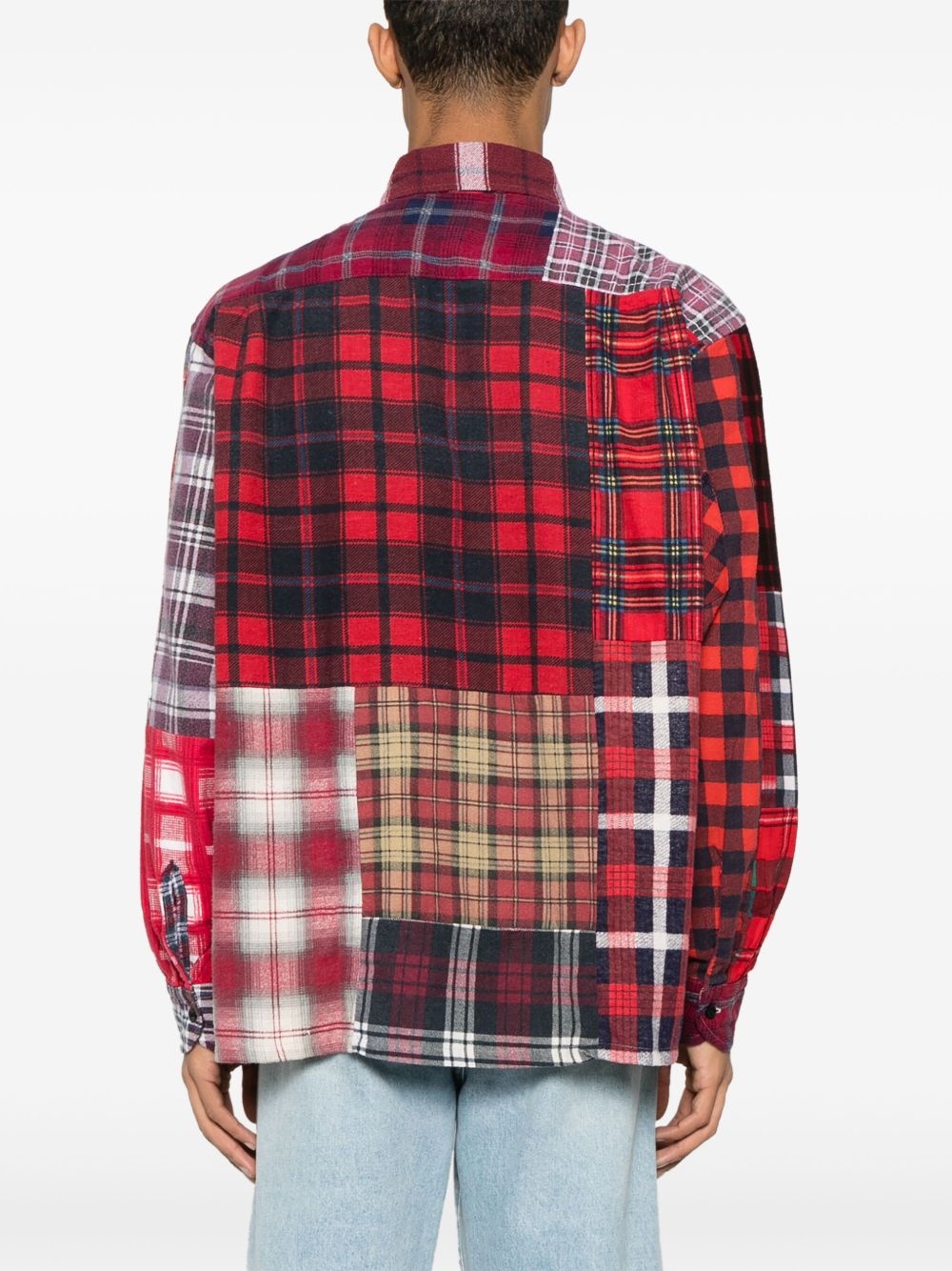 patchwork shirt - 4