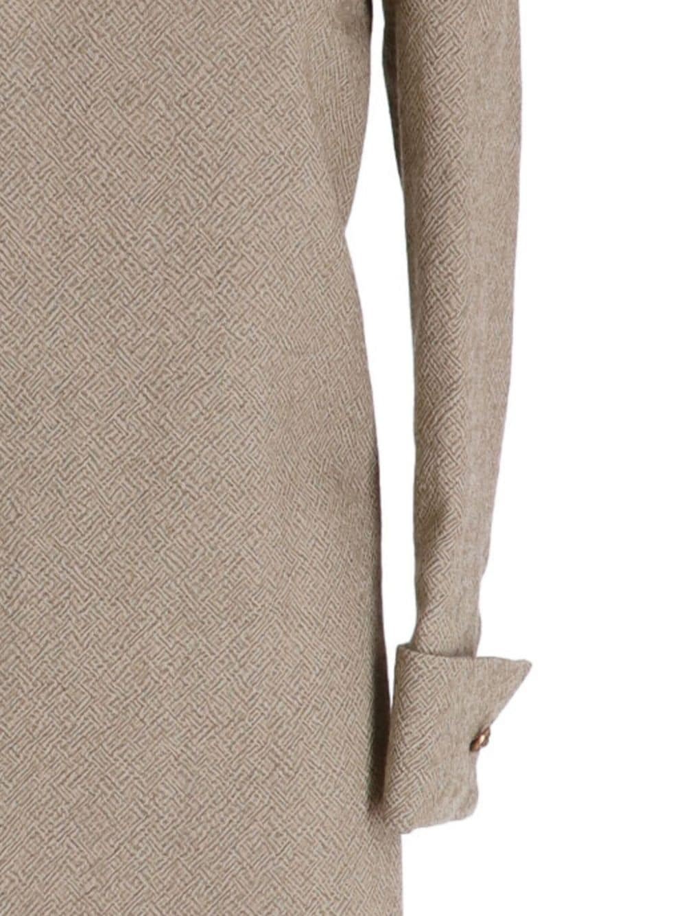 V-neck wool minidress - 2