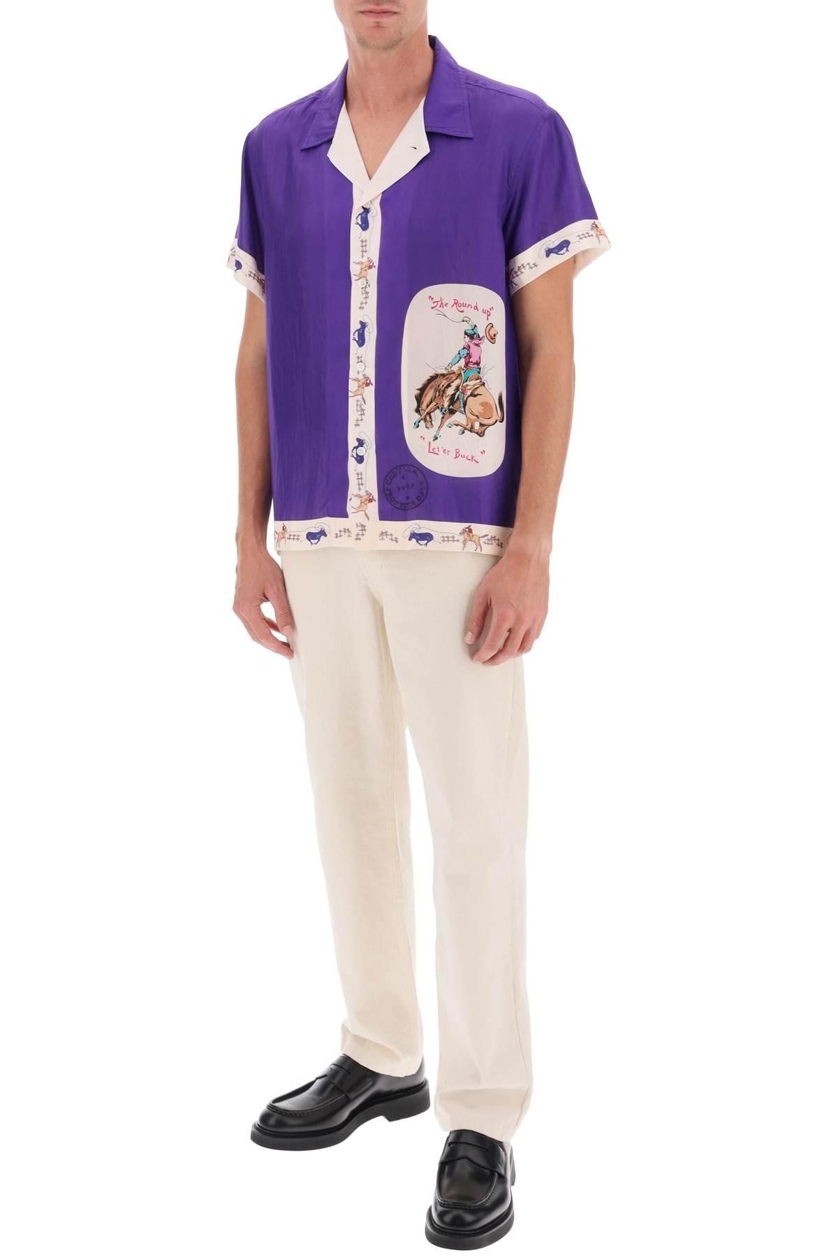 ROUND UP BOWLING SHIRT WITH GRAPHIC MOTIF - 2