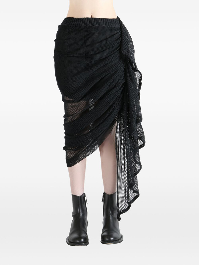 AISLING CAMPS Wave draped asymmetric skirt outlook
