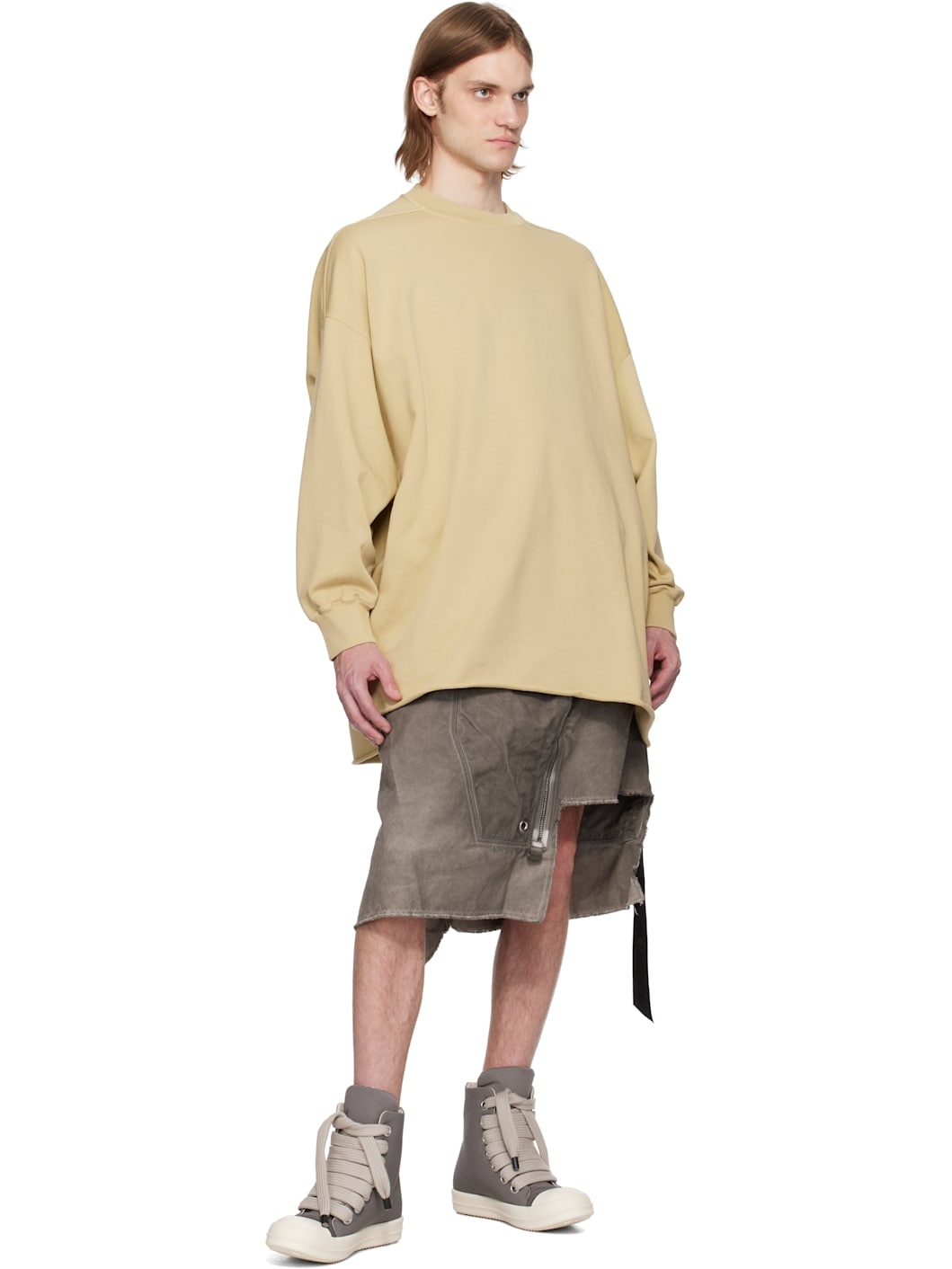 Beige Hollywood Tommy LS Sweatshirt - 4