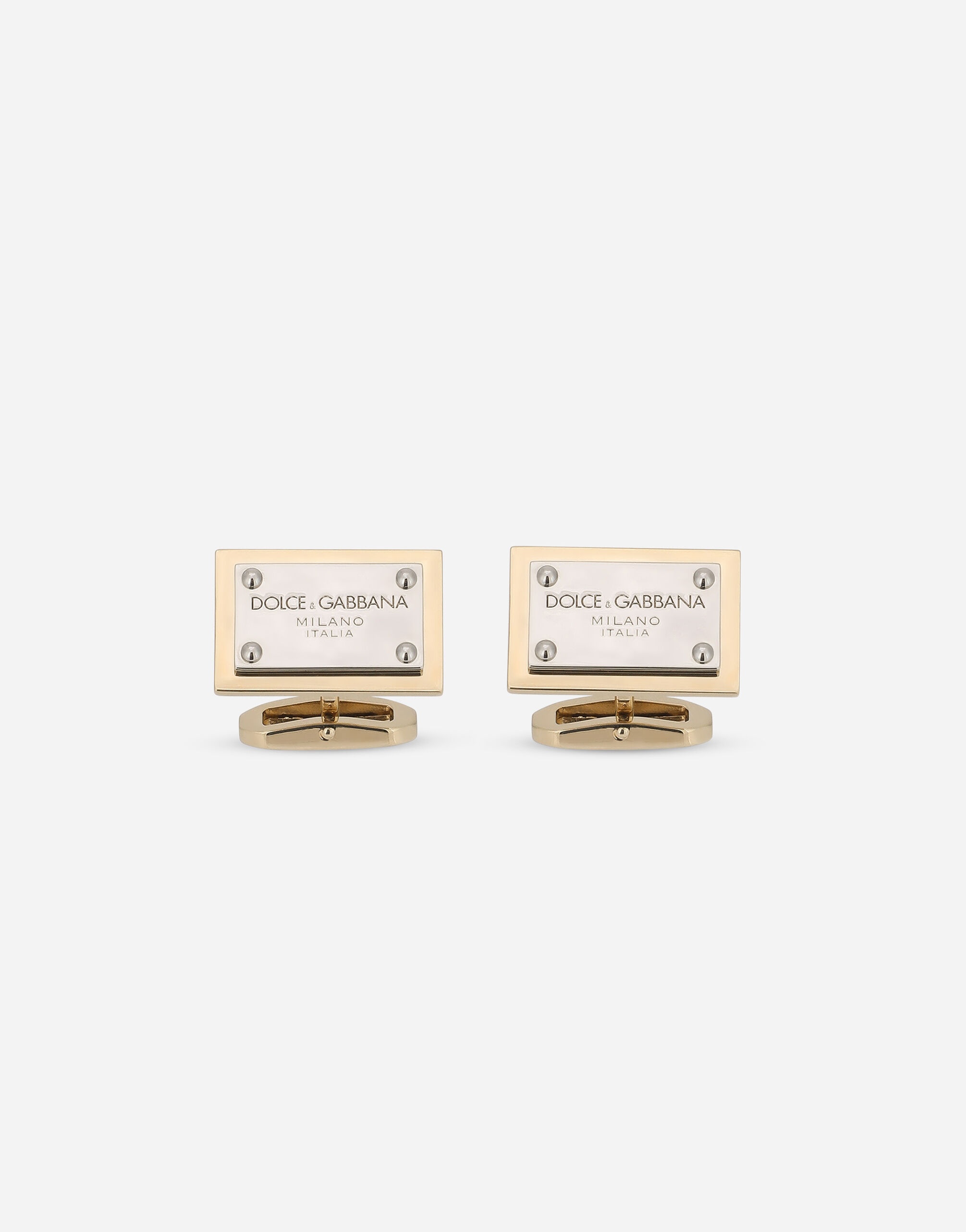 Cufflinks with Dolce&Gabbana logo tag - 1