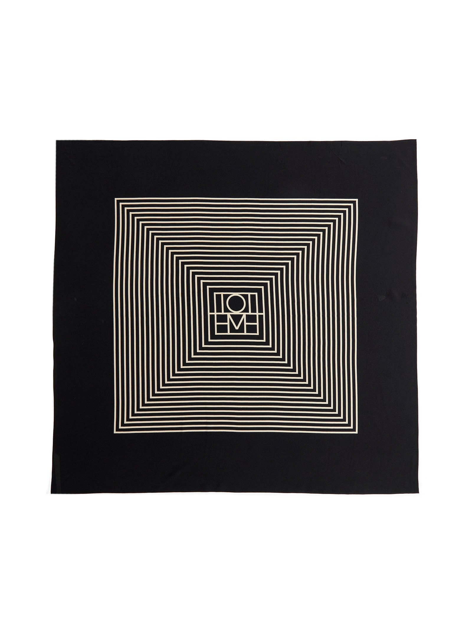 Centered Monogram silk scarf - 3