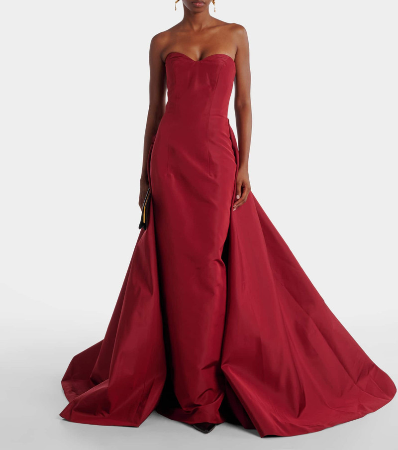 Monique Lhuillier Silk faille gown outlook