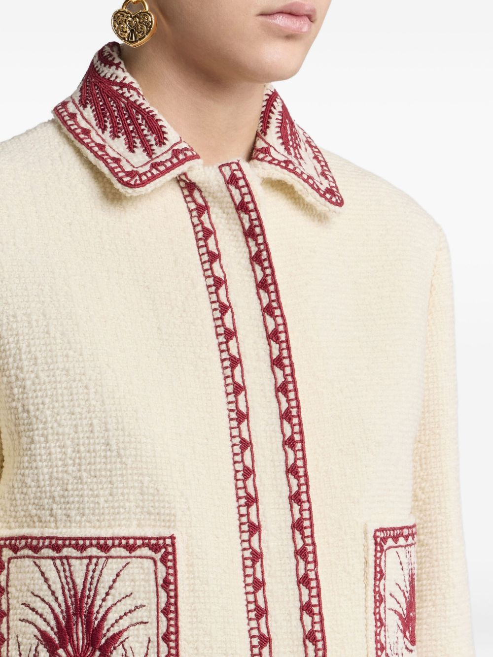 bouclé-effect tweed jacket - 4