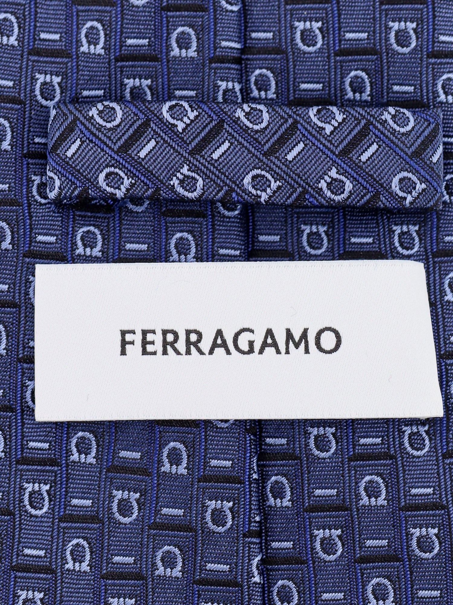 Ferragamo Man Tie Man Blue Bowties E Ties - 3