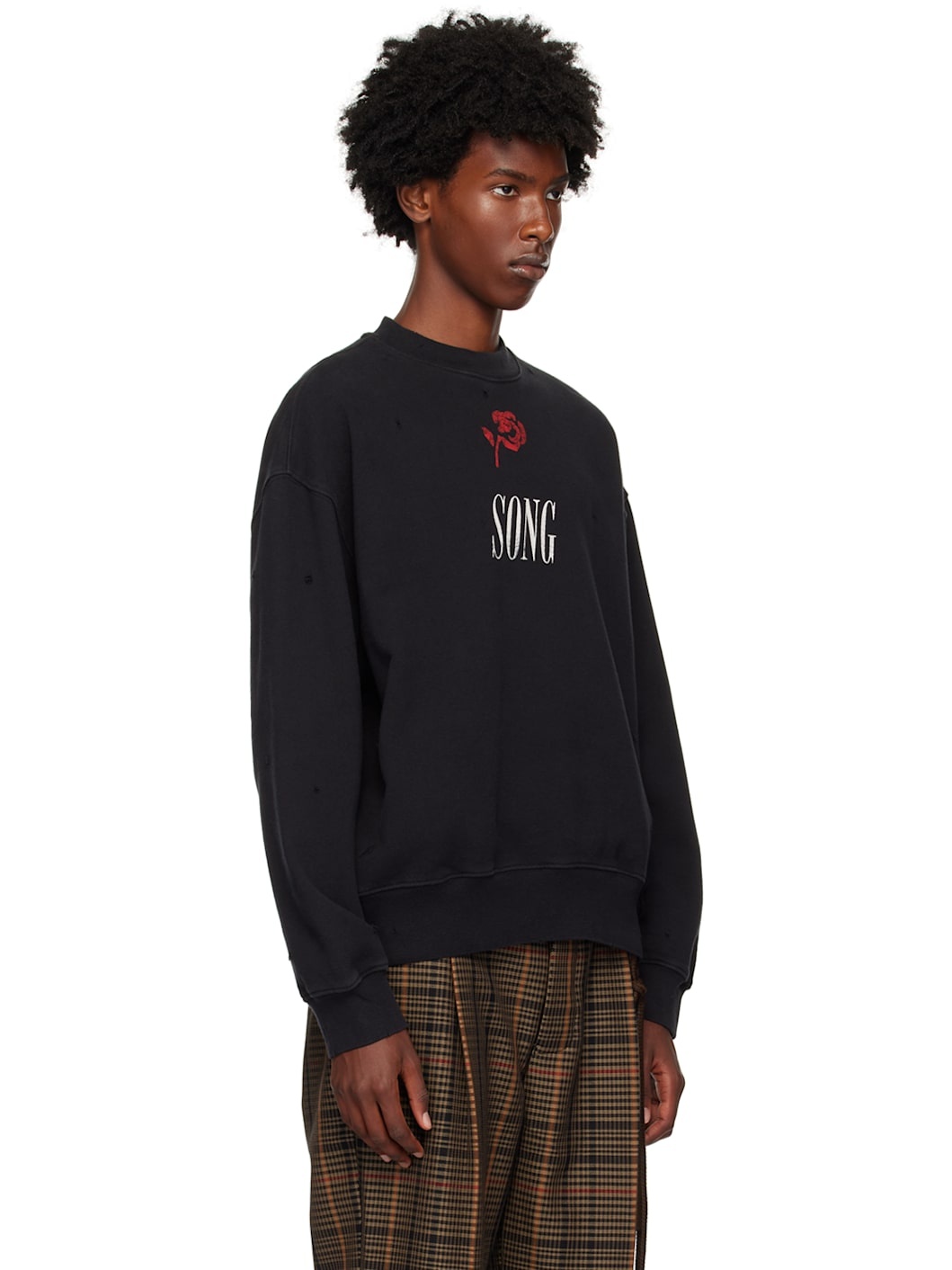 Black 'Song' Gym Sweatshirt - 2