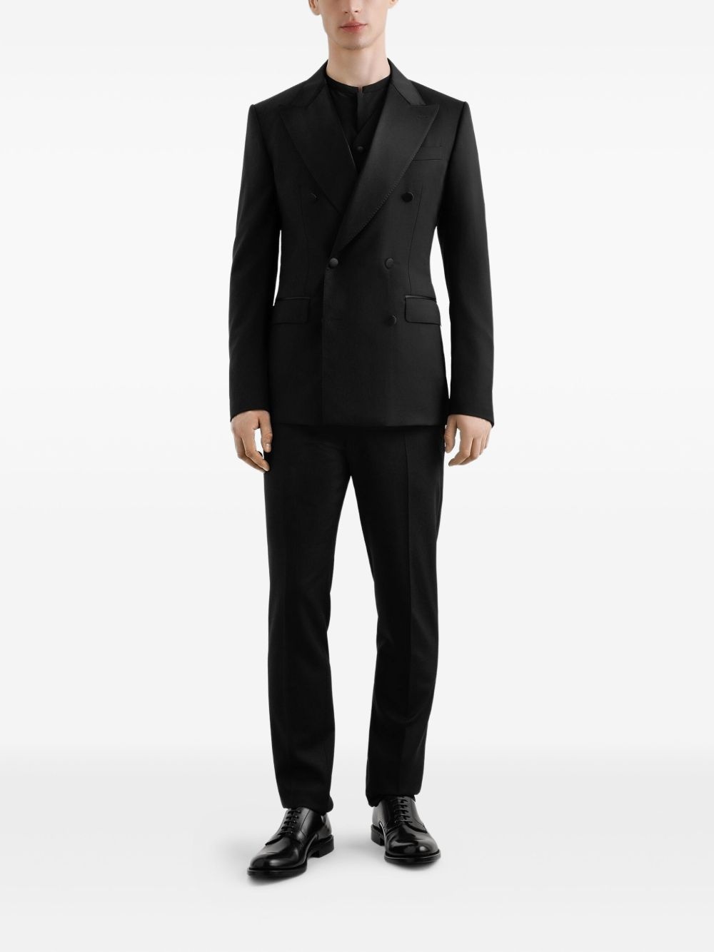 double-breasted three-piece suit - 2