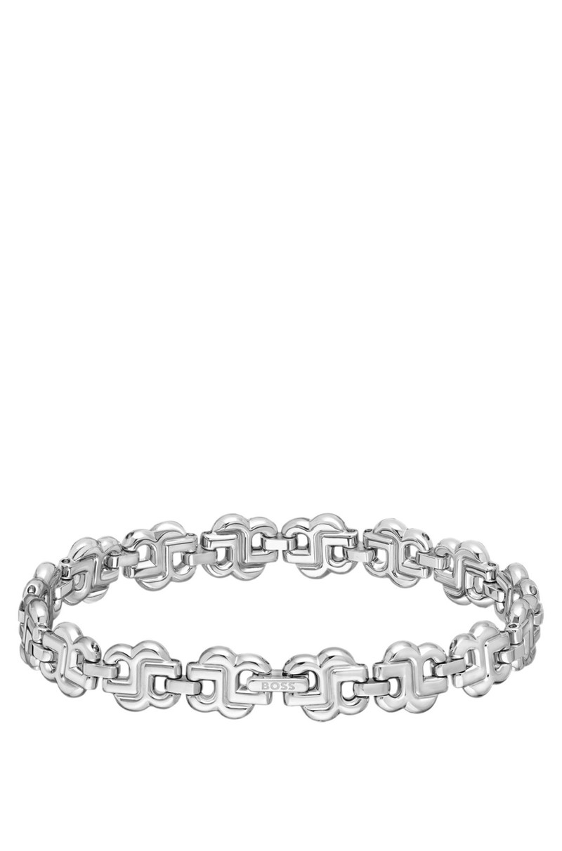 BOSS SILVER-TONE BRACELET WITH DOUBLE B MONOGRAMS outlook