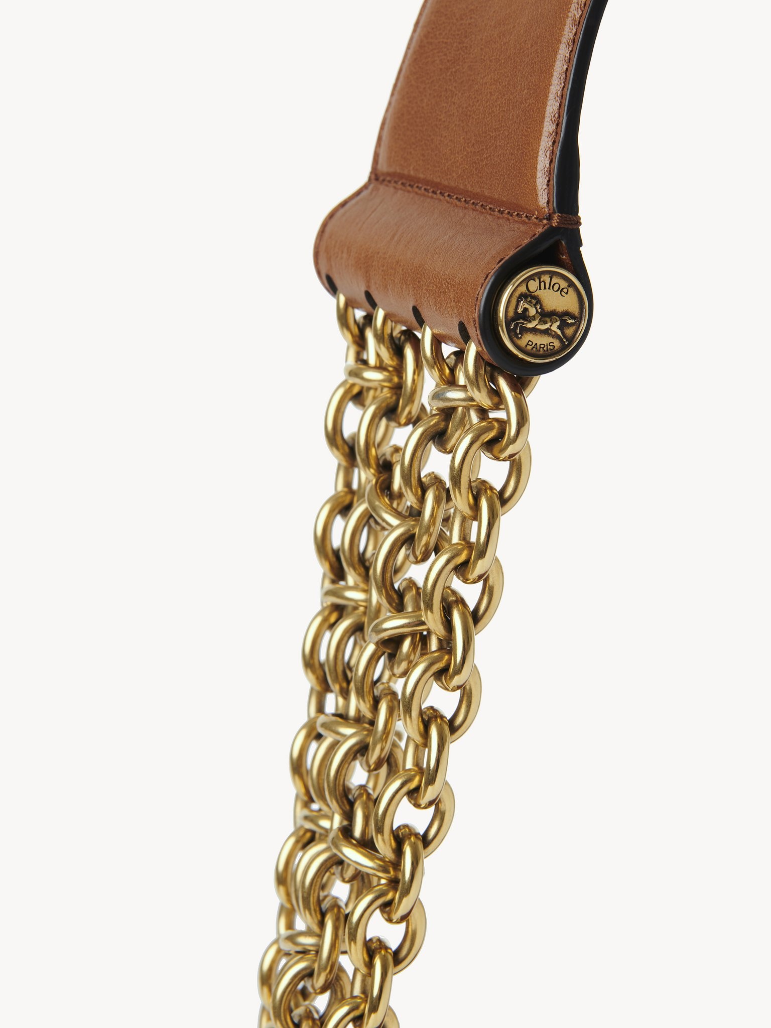 CAMERA CHAIN BAG IN SHINY LEATHER - 6