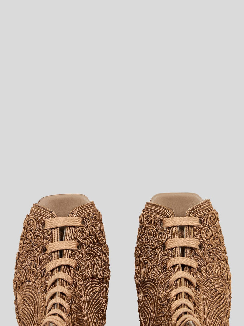 Etro PEEP-TOE PAISLEY ANKLE BOOTS outlook