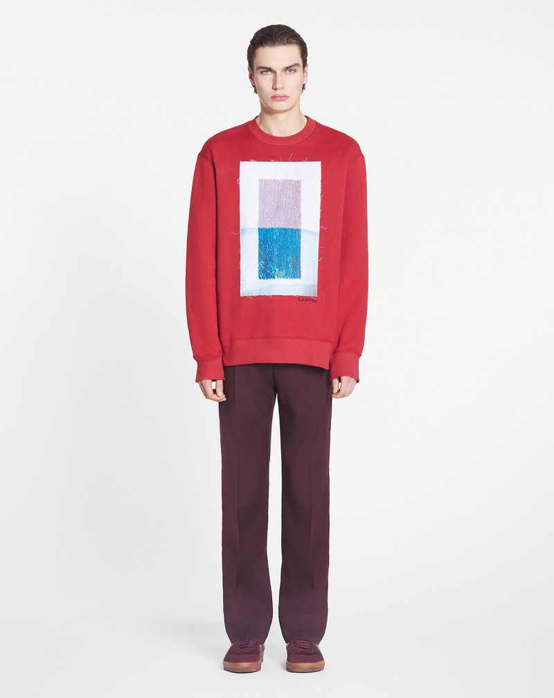 Lanvin CLASSIC SWEATSHIRT WITH AN ARCHIVES PRINT outlook