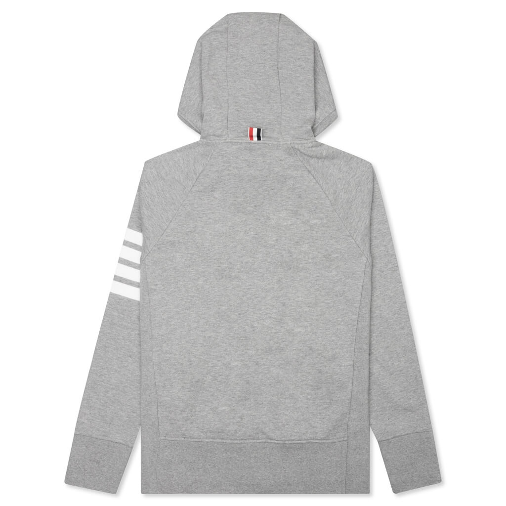 THOM BROWNE CLASSIC FULL ZIP HOODIE - GREY - 2