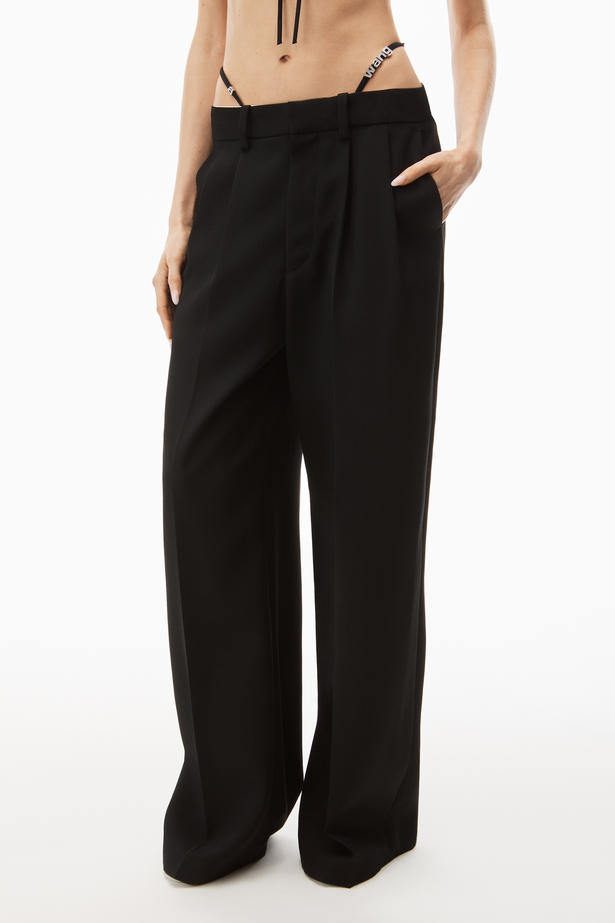 G-STRING TROUSER IN WOOL TAILORING