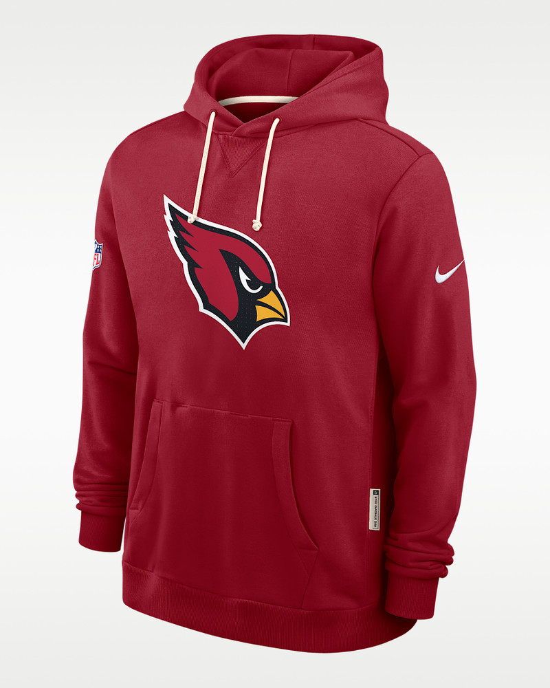 Arizona Cardinals Initial Home Sideline Men's Nike Dri-FIT NFL Pullover Hoodie 1