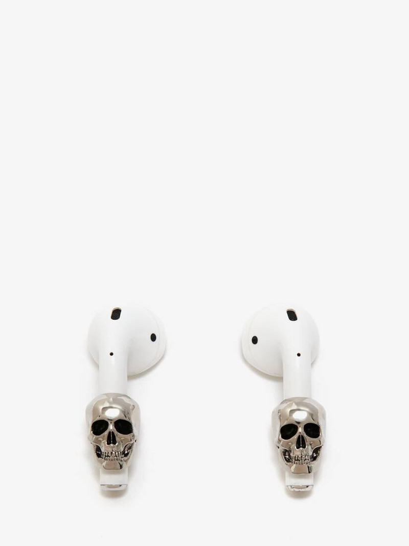Men's Airpods Skull in Antique Silver 1