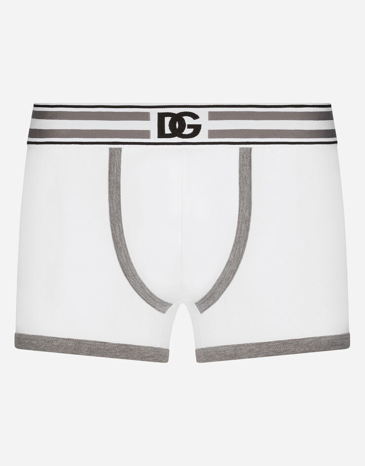 Regular-fit two-way stretch jersey boxers with DG logo - 1
