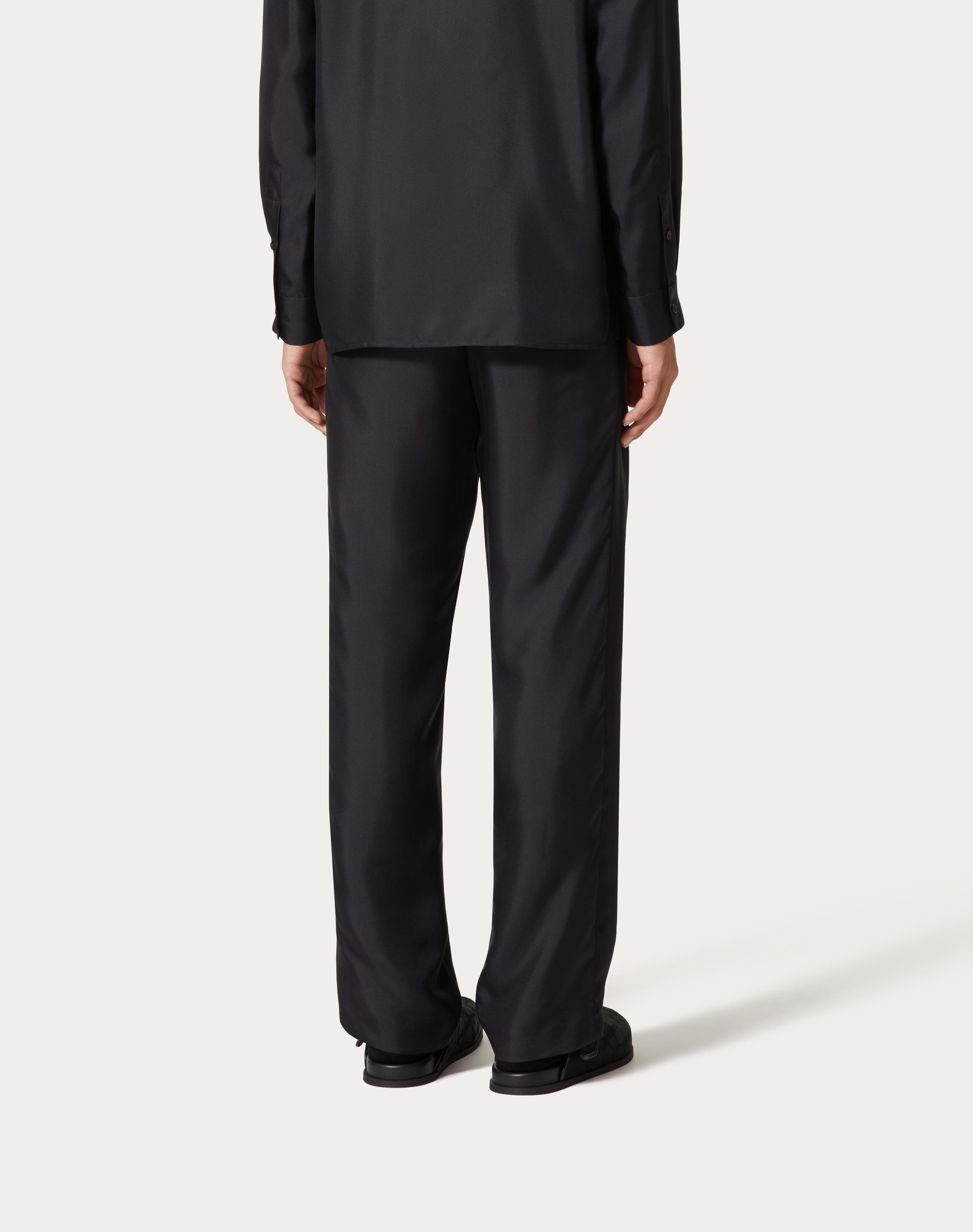 SILK PAJAMA PANTS - 4