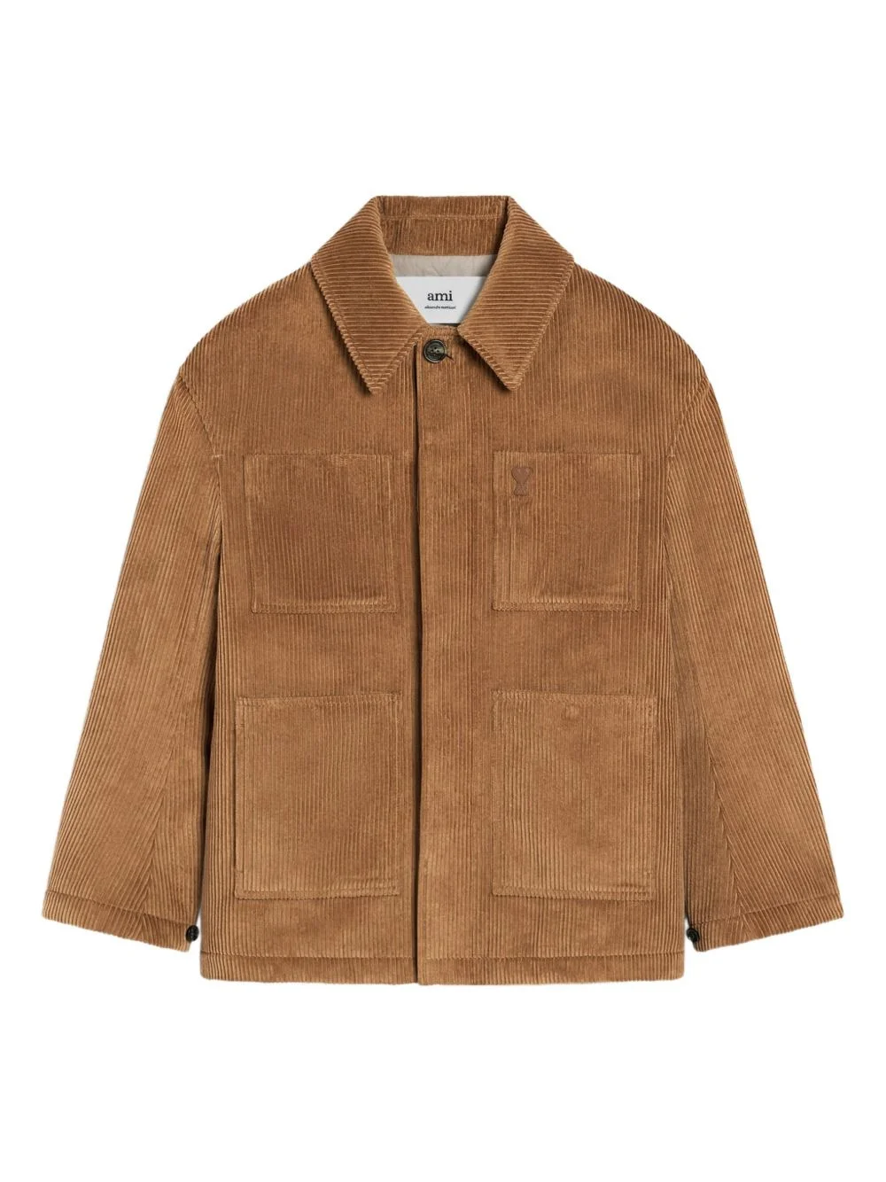 patch-pocket corduroy jacket - 1