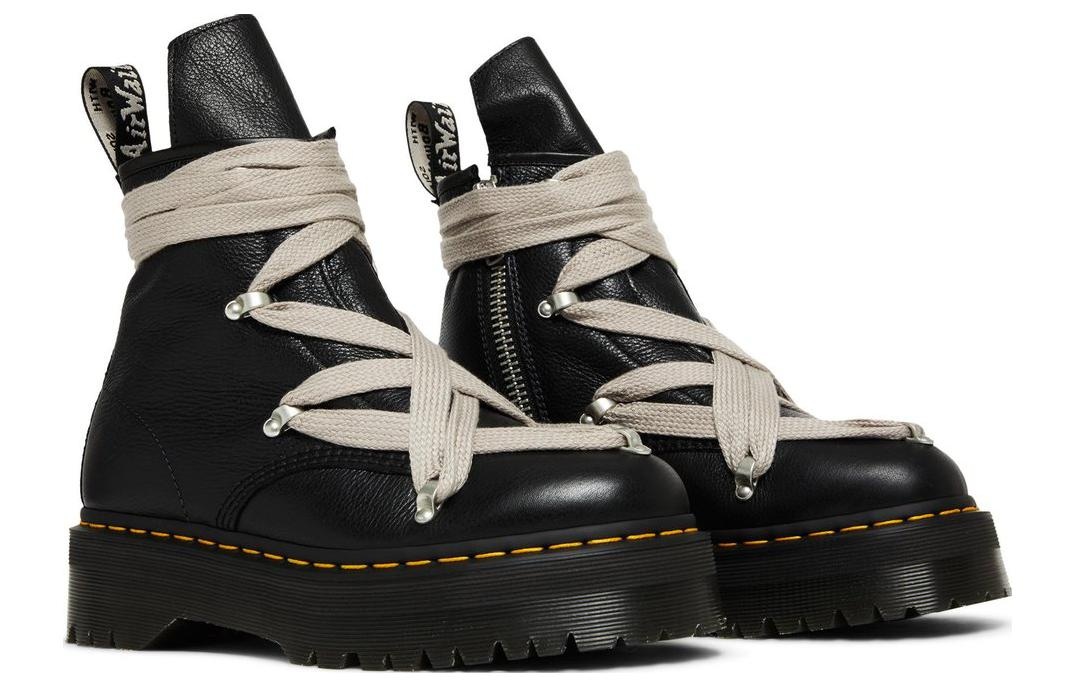 Dr. Martens 1460 x Rick Owens Pent Leather Platform Boot 'Black Lunar' 27977001 - 3