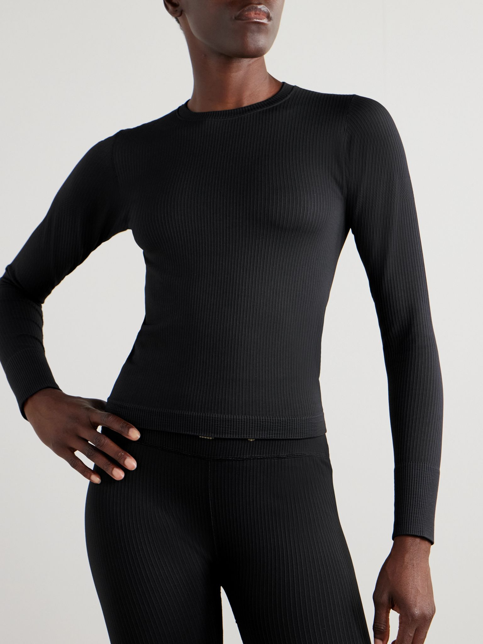 Ribbed thermal top Black - 3