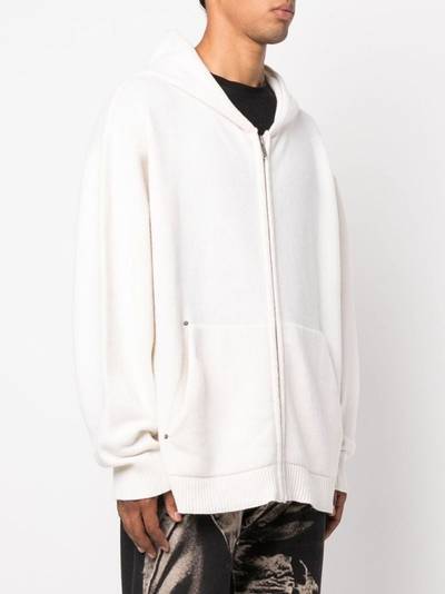 424 zip-up wool-blend hoodie outlook