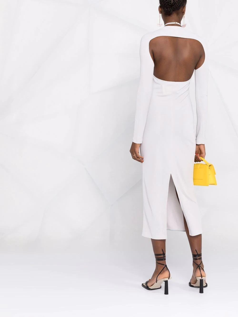 La robe Nodi knotted cut-out dress. - 4
