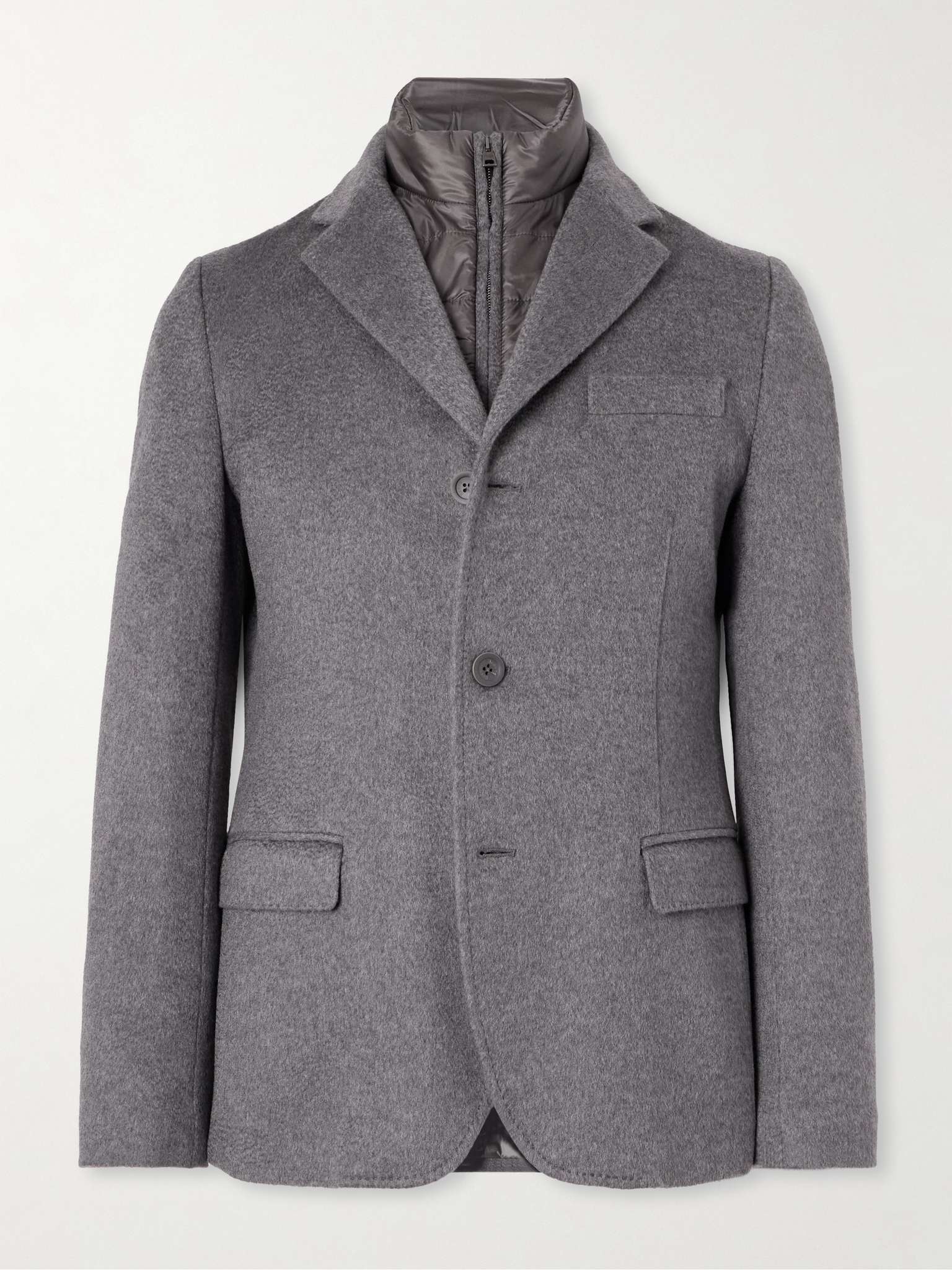 Cashmere Blazer with Detachable Quilted Padded Shell Gilet - 2