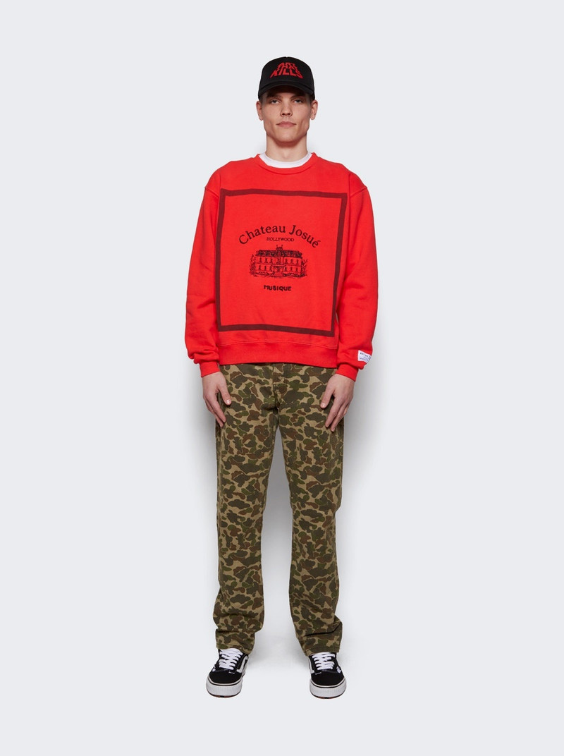 GALLERY DEPT. Musique Crewneck Red outlook
