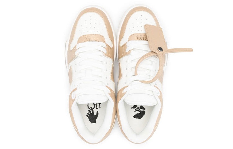 (WMNS) Off-White Out Of Office Low-Top Sneaker 'Tan White' OWIA259S22LEA0010117 - 3