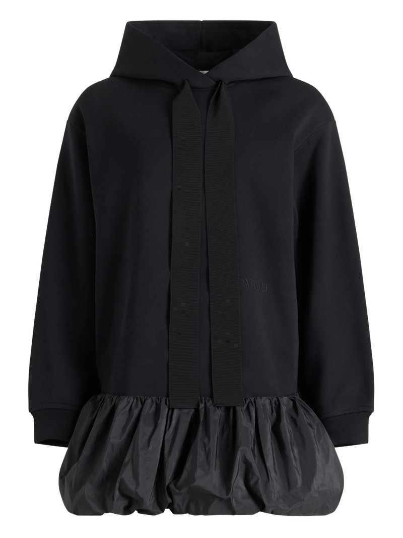 Patou Ruffle-hem Hoodie Midi Dress 1