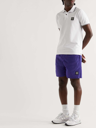 Stone Island Mid-Length Logo-Appliquéd Swim Shorts outlook