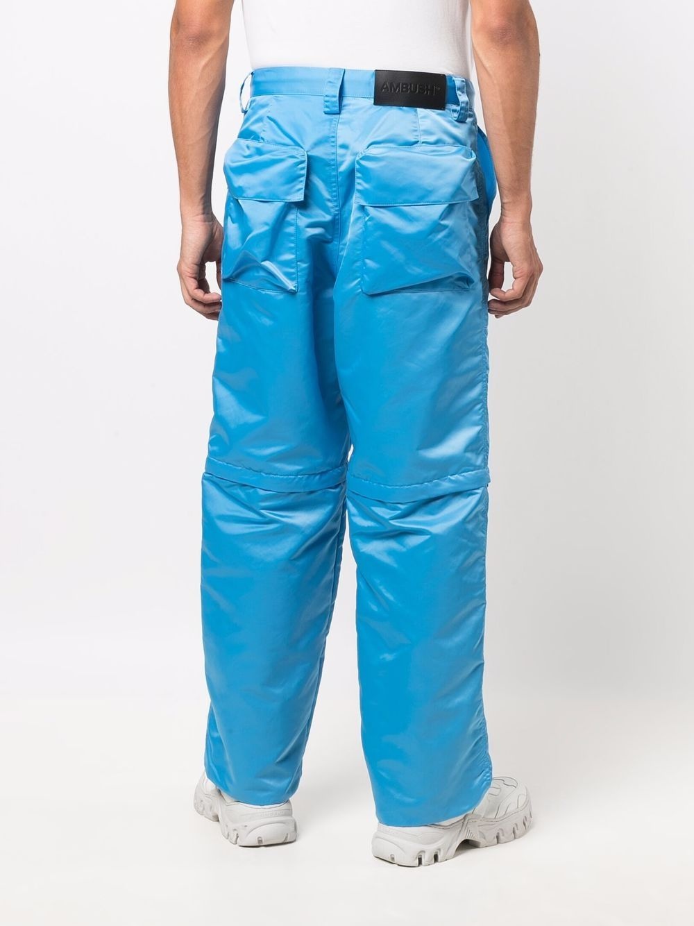 straight-leg cargo trousers - 4