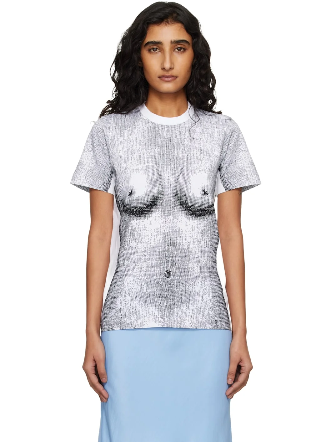 SSENSE Exclusive White Stretch Cotton Jersey T-shirt - 1