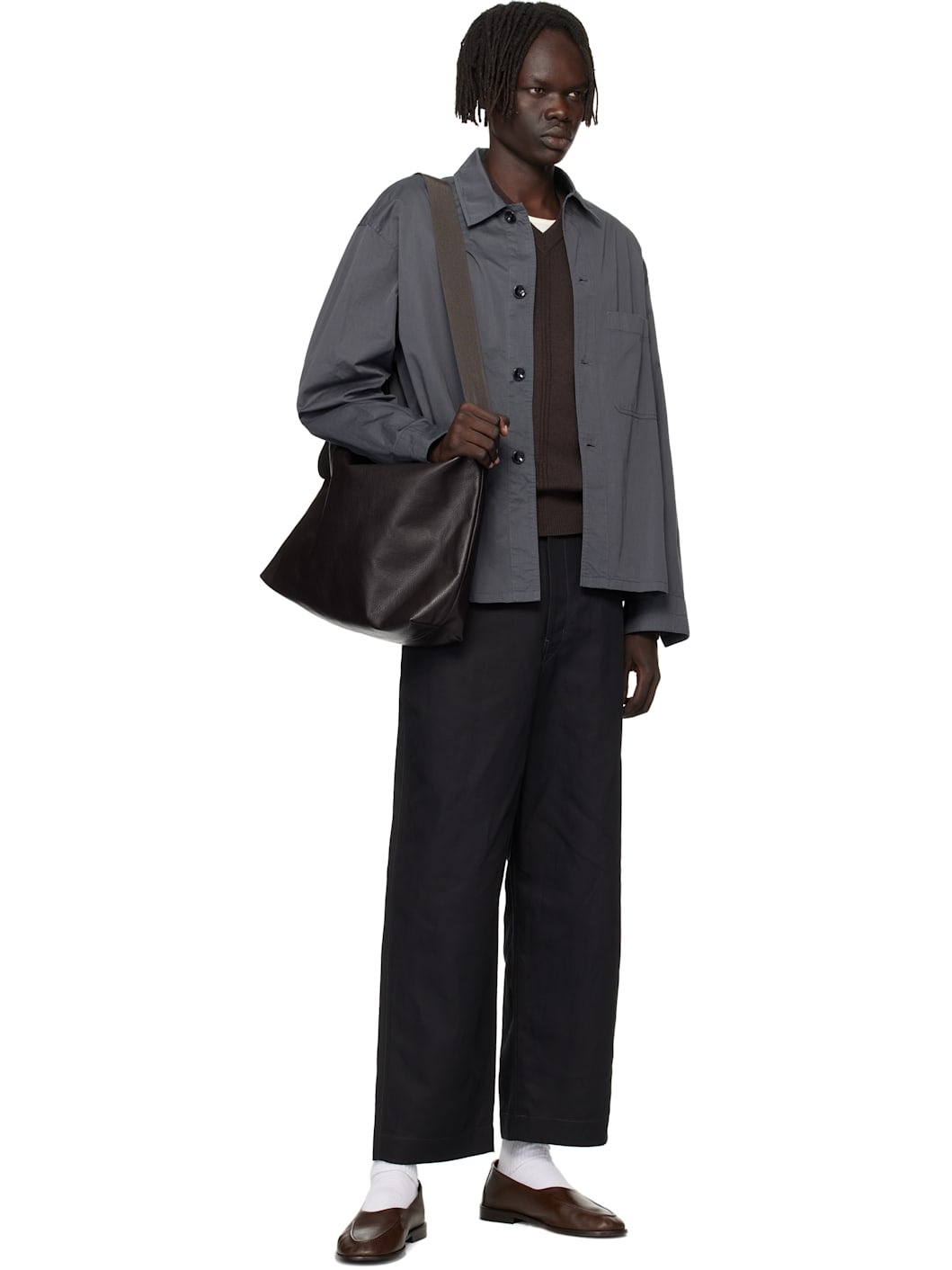 Brown Large Folio Bag - 4