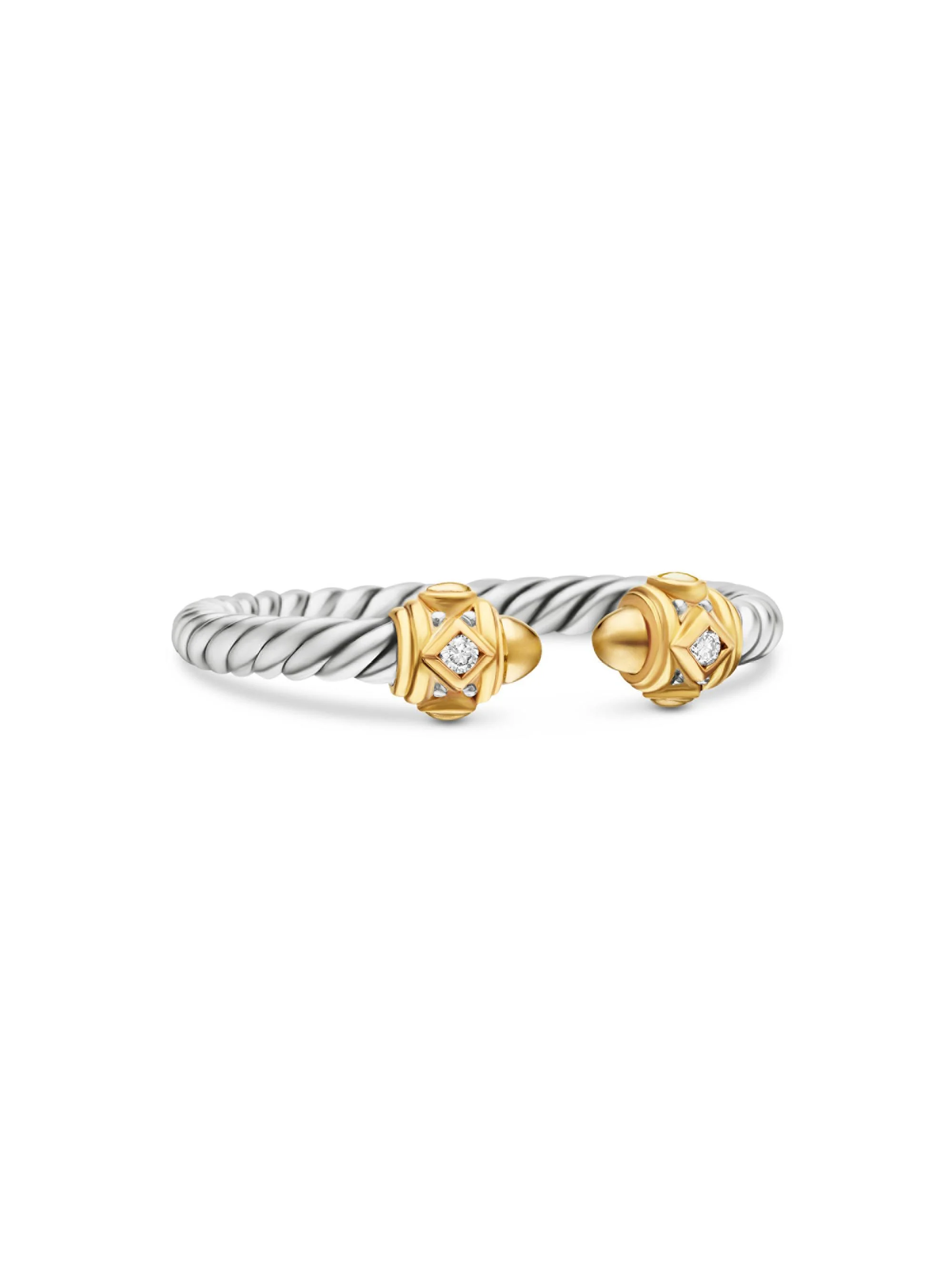 Women's Renaissance Ring in Sterling Silver - Gold Dome - 1