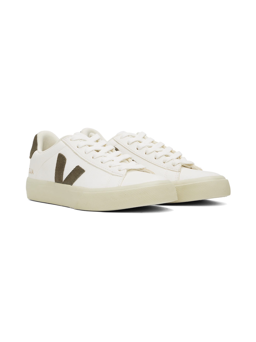 White Campo ChromeFree Leather Sneakers - 4