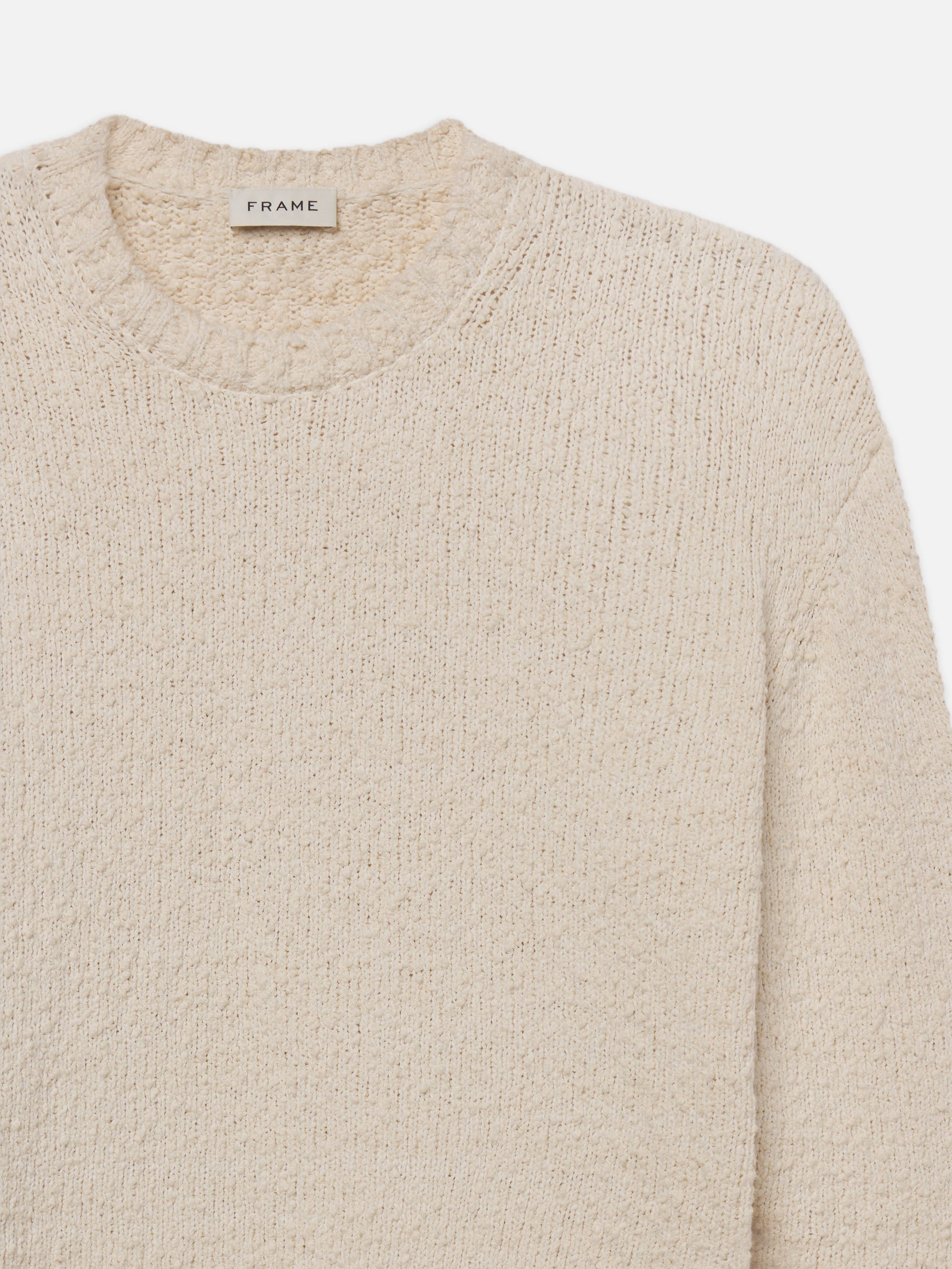 Chunky Textured Sweater in Cream - 3
