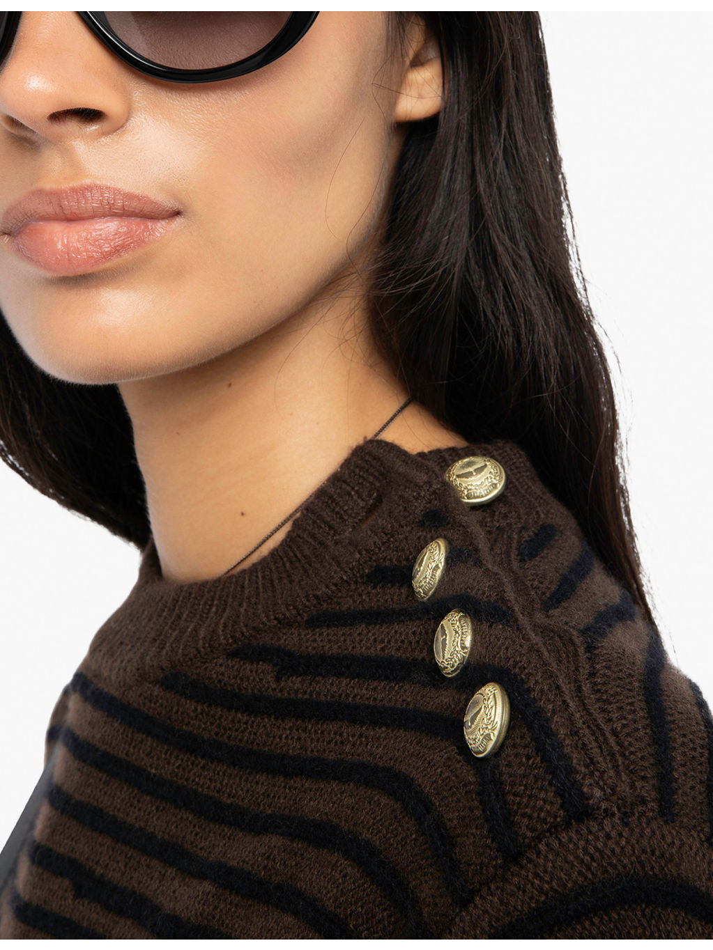Striped Knitted Wool and Cashmere Jumper - 5