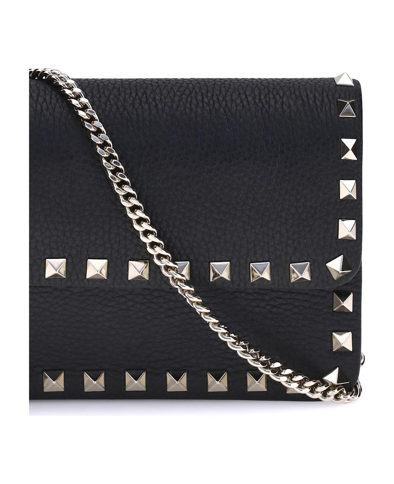 Rockstud Pochette With Chain - 4