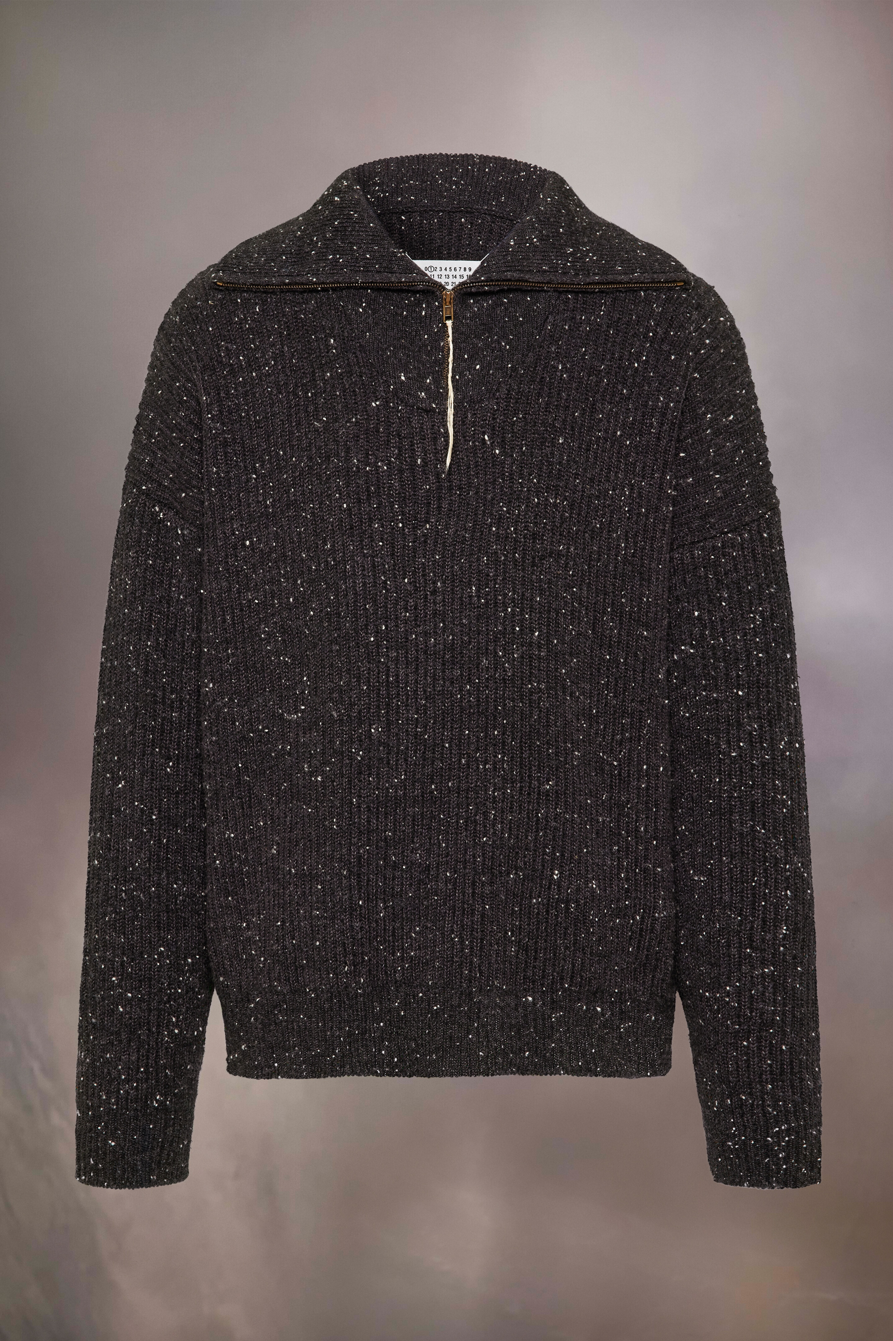 【Maison Margiela】Shetland Wool Zip Sweatshirt Maison Margiela Shetland wool zip sweatshirt | REVERSIBLE