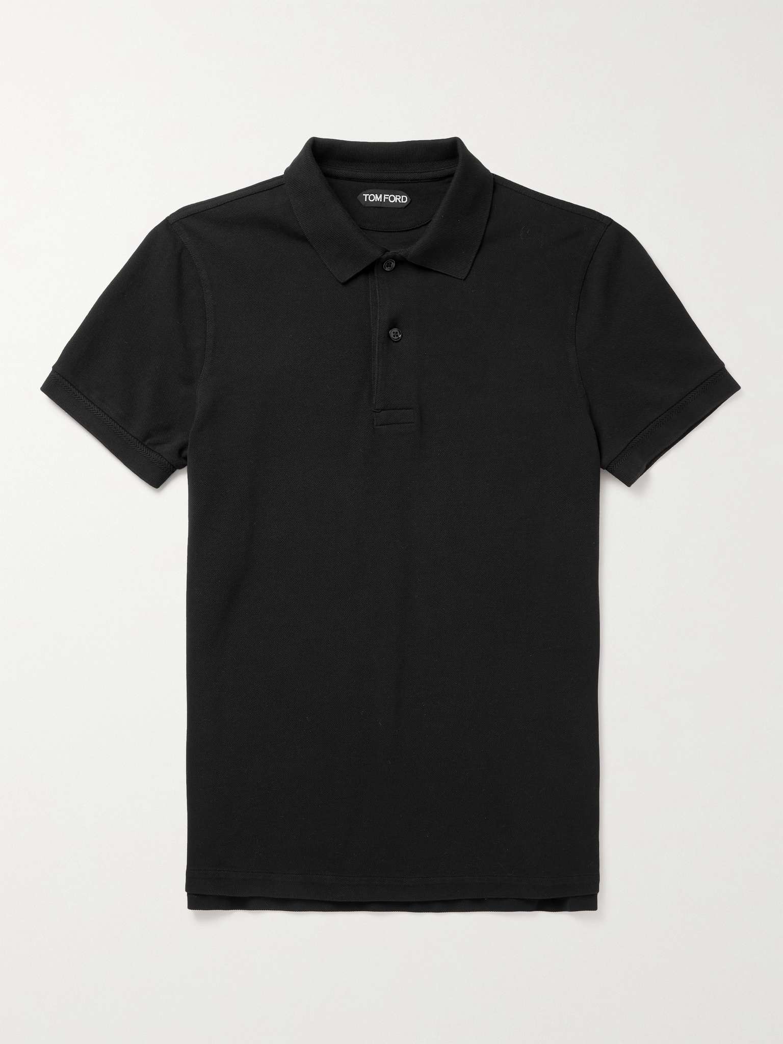 Garment-Dyed Cotton-Piqué Polo Shirt - 1