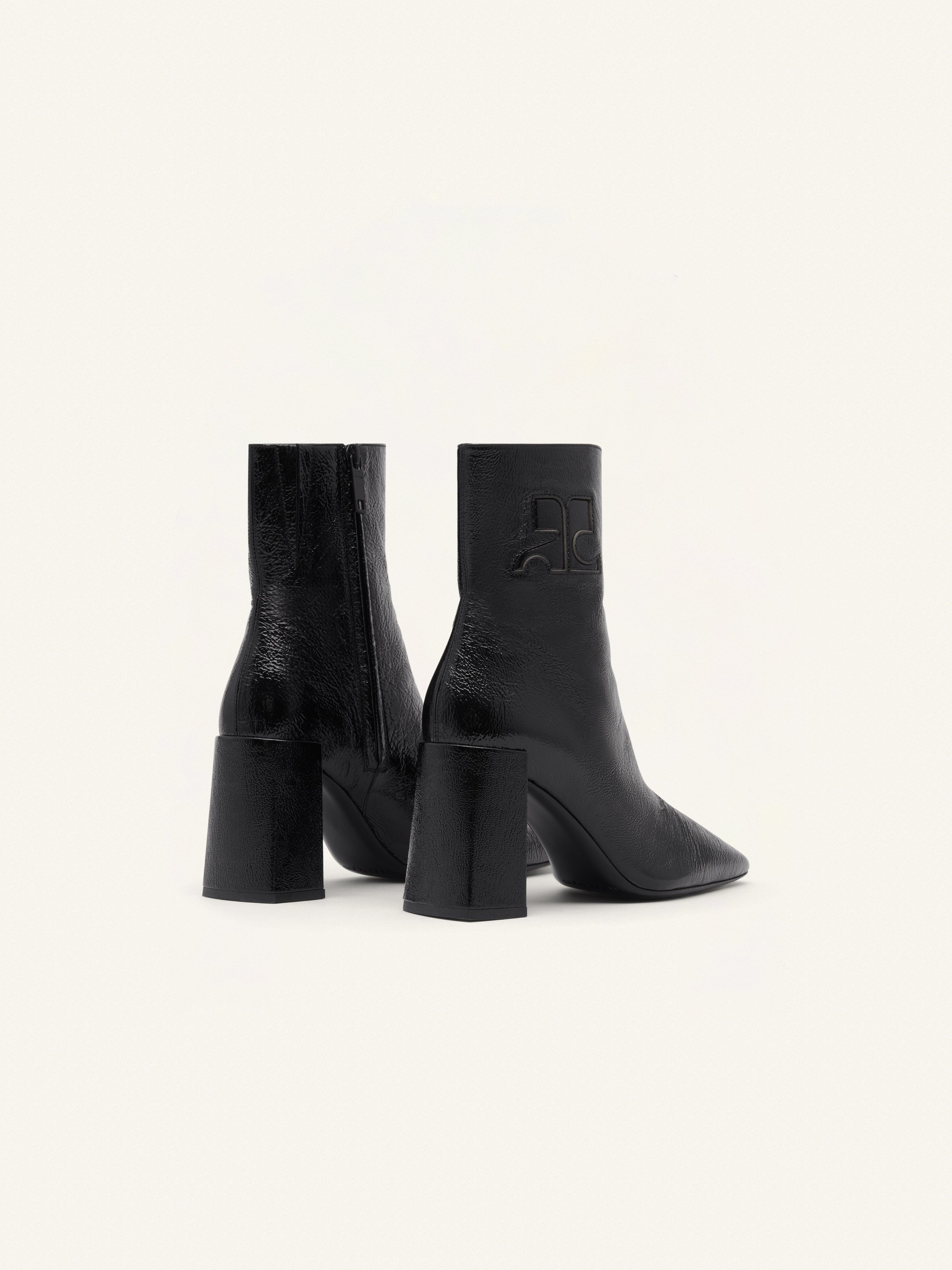 HERITAGE NAPLACK LEATHER ANKLE BOOTS - 3