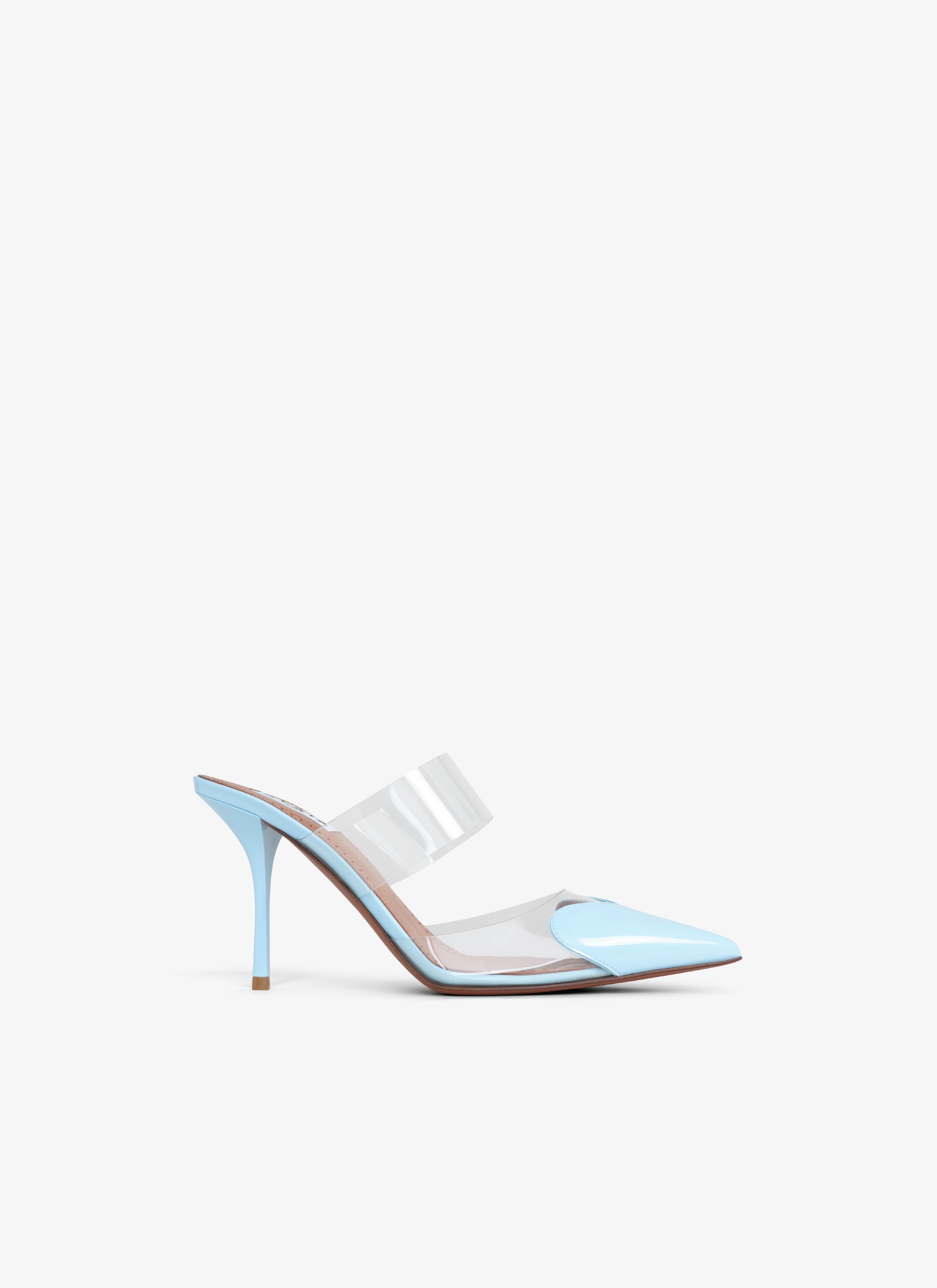 HEART MULES IN PATENT CALFSKIN - 1