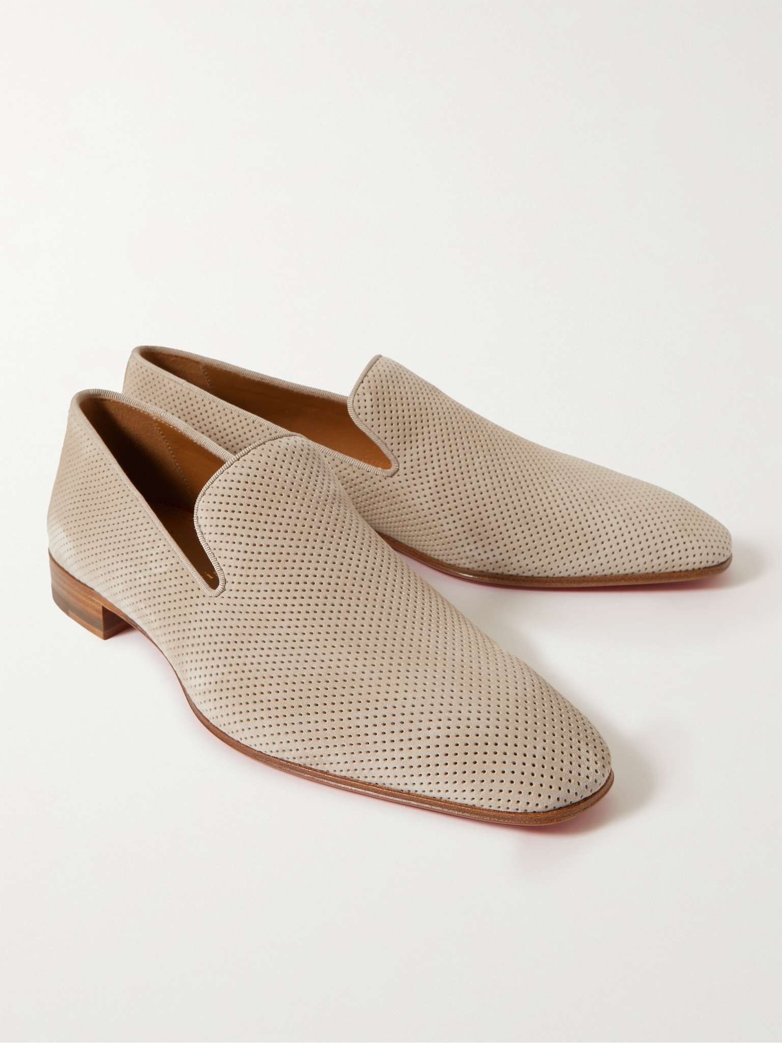 Dandelion Perforated Suede Loafers - 4