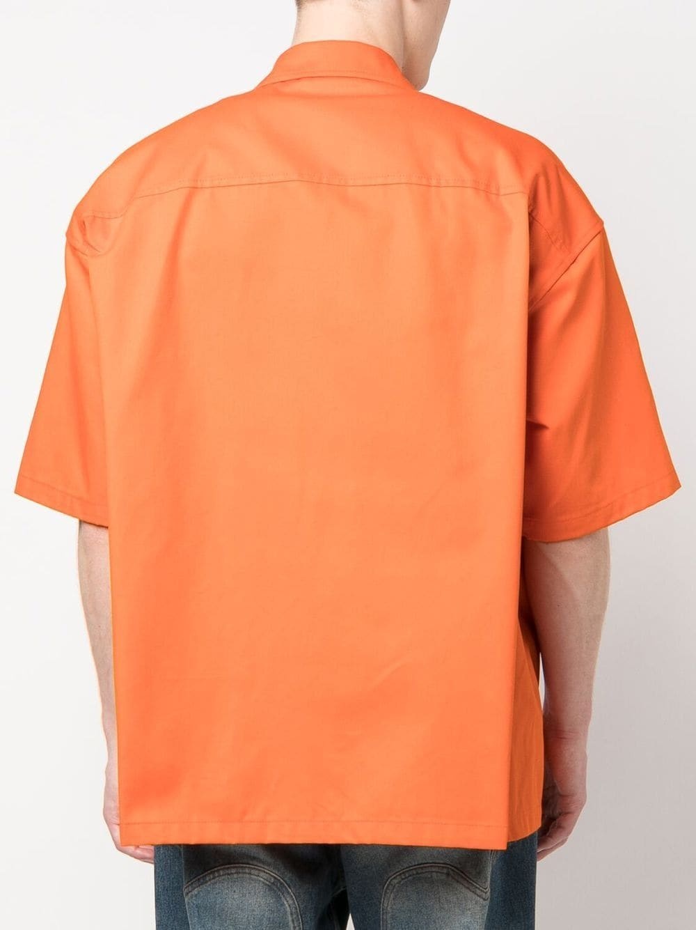 striped zipped short-sleeve shirt - 5