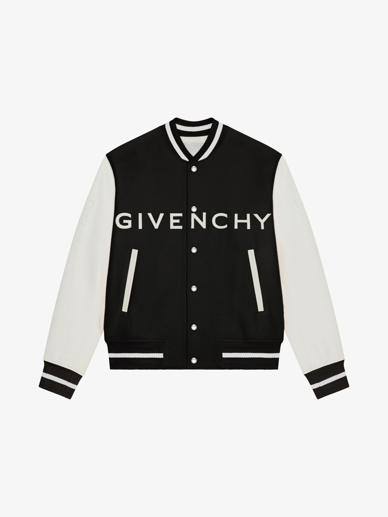 GIVENCHY JACKET IN WOOL AND LEATHER에 대해 - 1