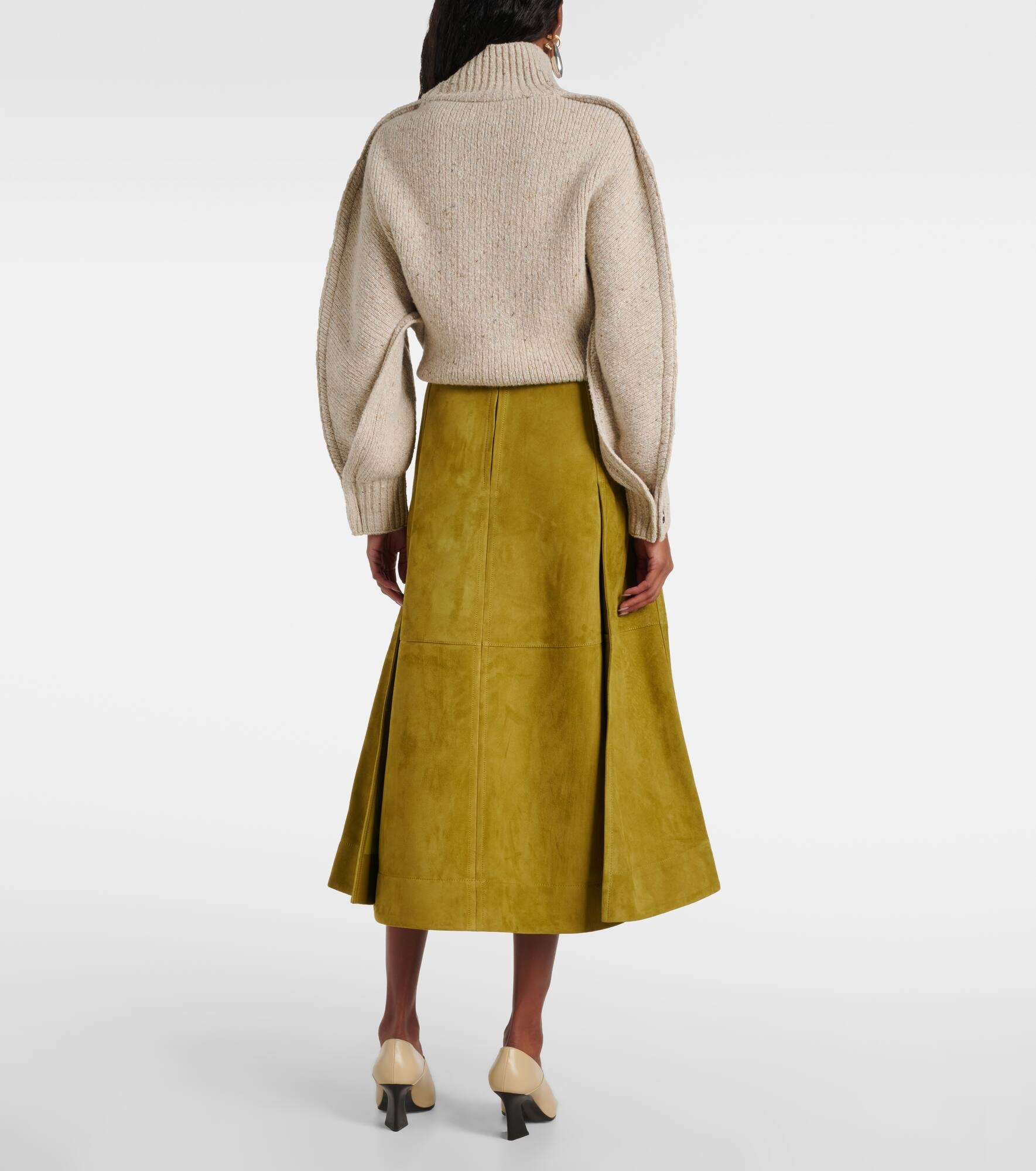 Suede midi skirt - 3