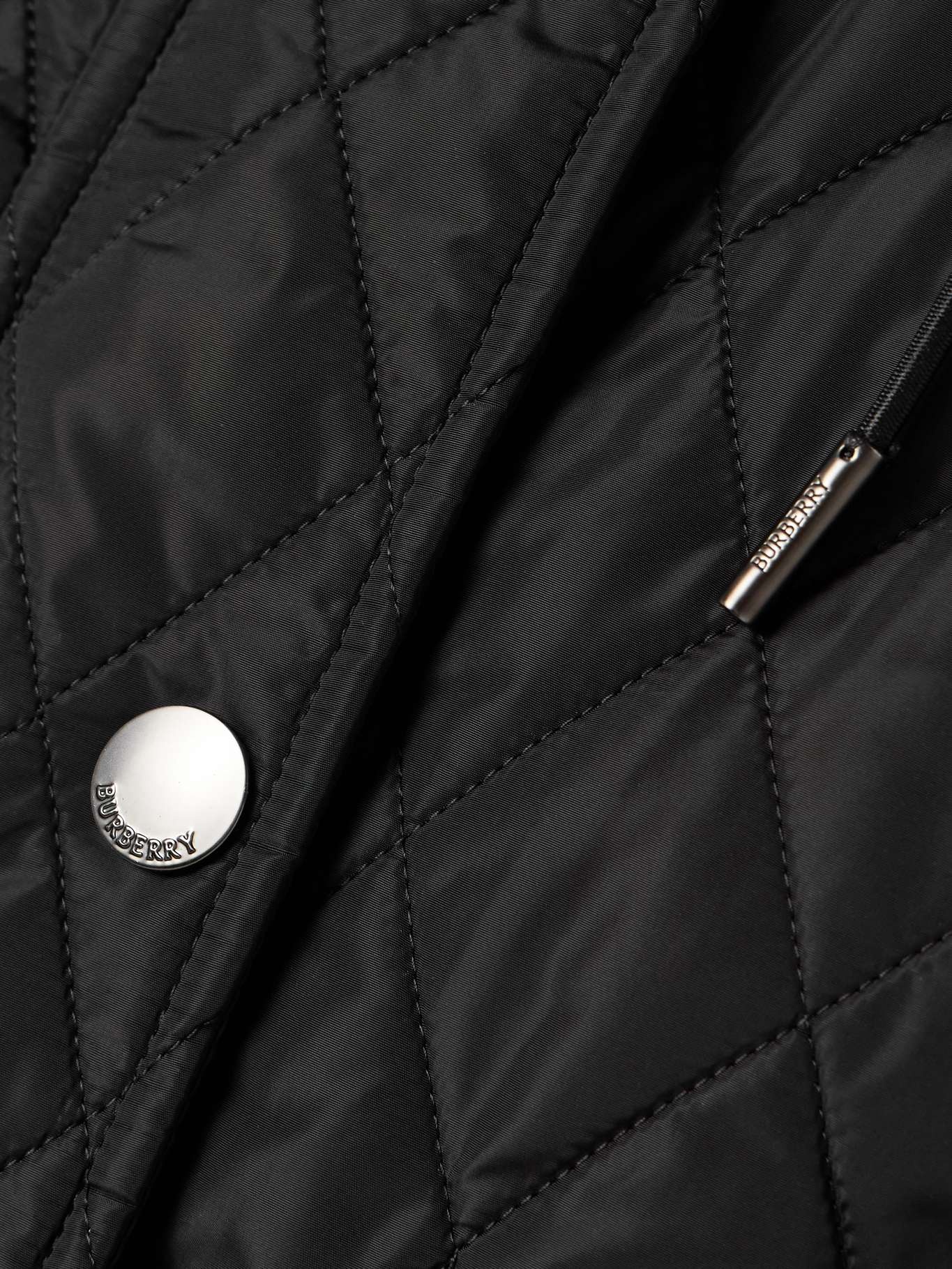 Hooded quilted shell jacket Black - 5