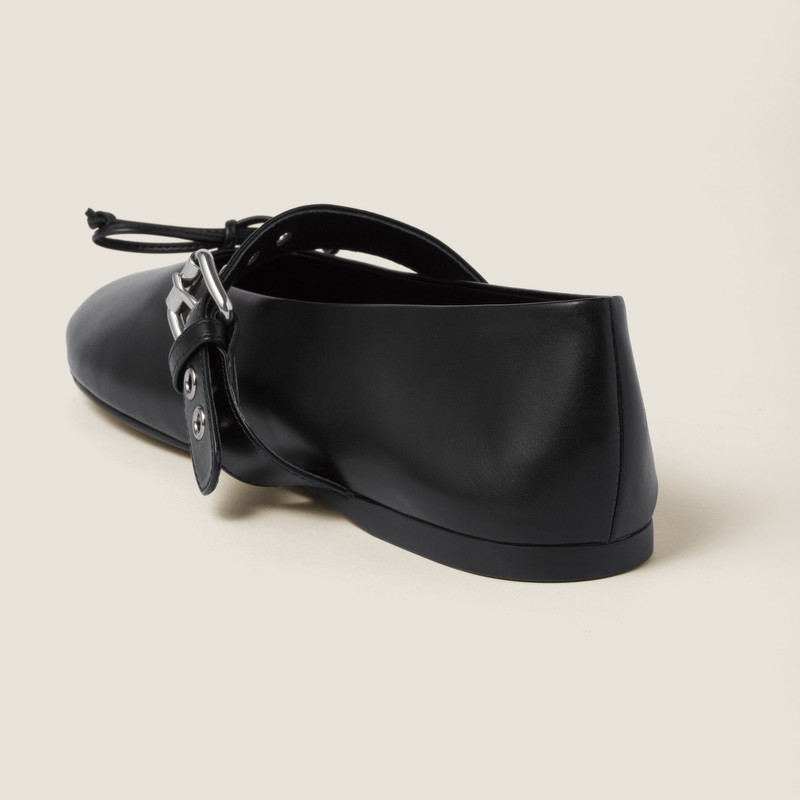 Miu Miu Leather ballerinas outlook